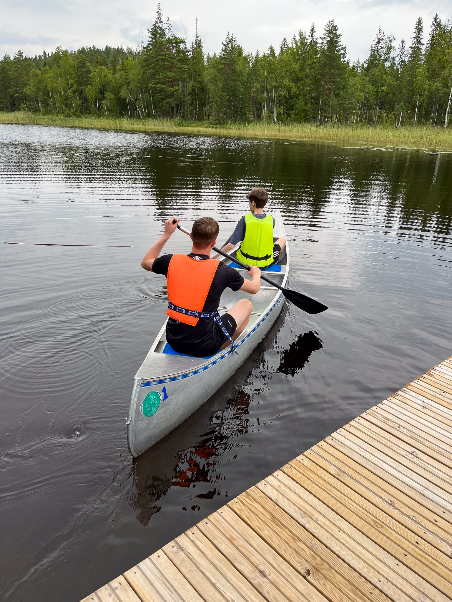 Kanotpaddling på Näset.