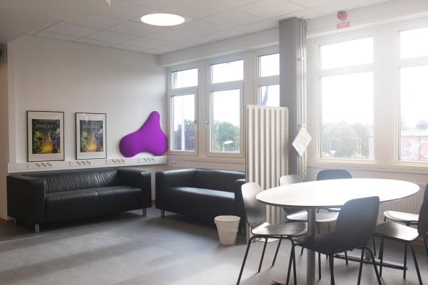 Korridor i skolan på NTI Skövde.