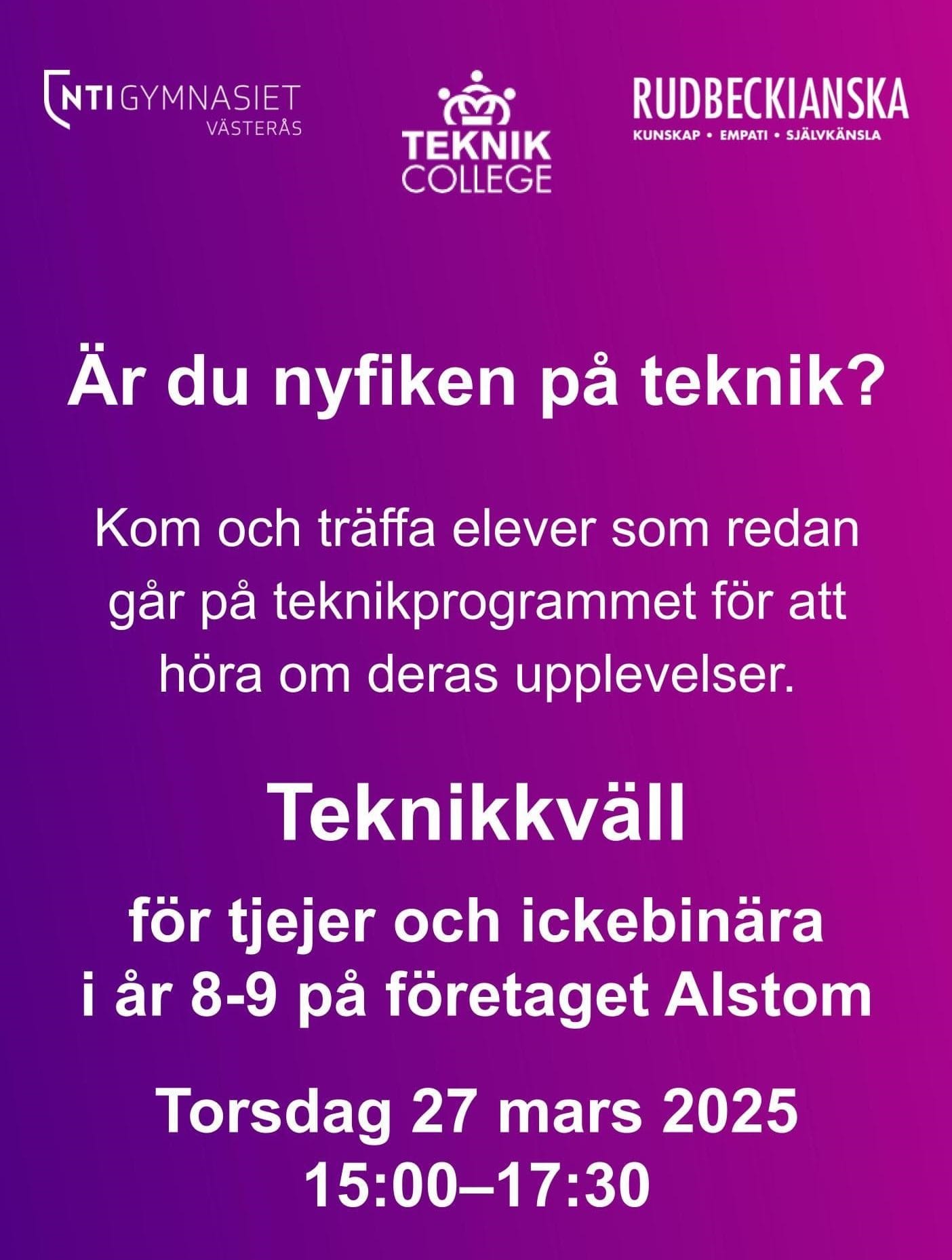 Tjejkväll den 27/3