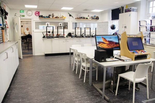 Makerspace på NTI Örebro.